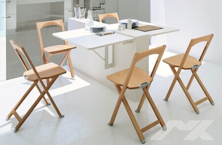 Składanane krzesła i stół do kuchni krzesła kuchenne